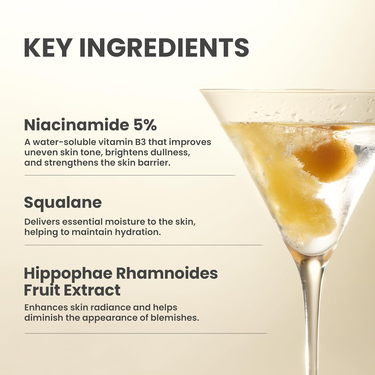 Dark Spot Correcting Glow Serum - 5% Niacinamide Dark Spot Remover for Face - Vegan Korean Skin Care Niacinamide Serum for All Skin Types - 1.69 Fl. Oz.