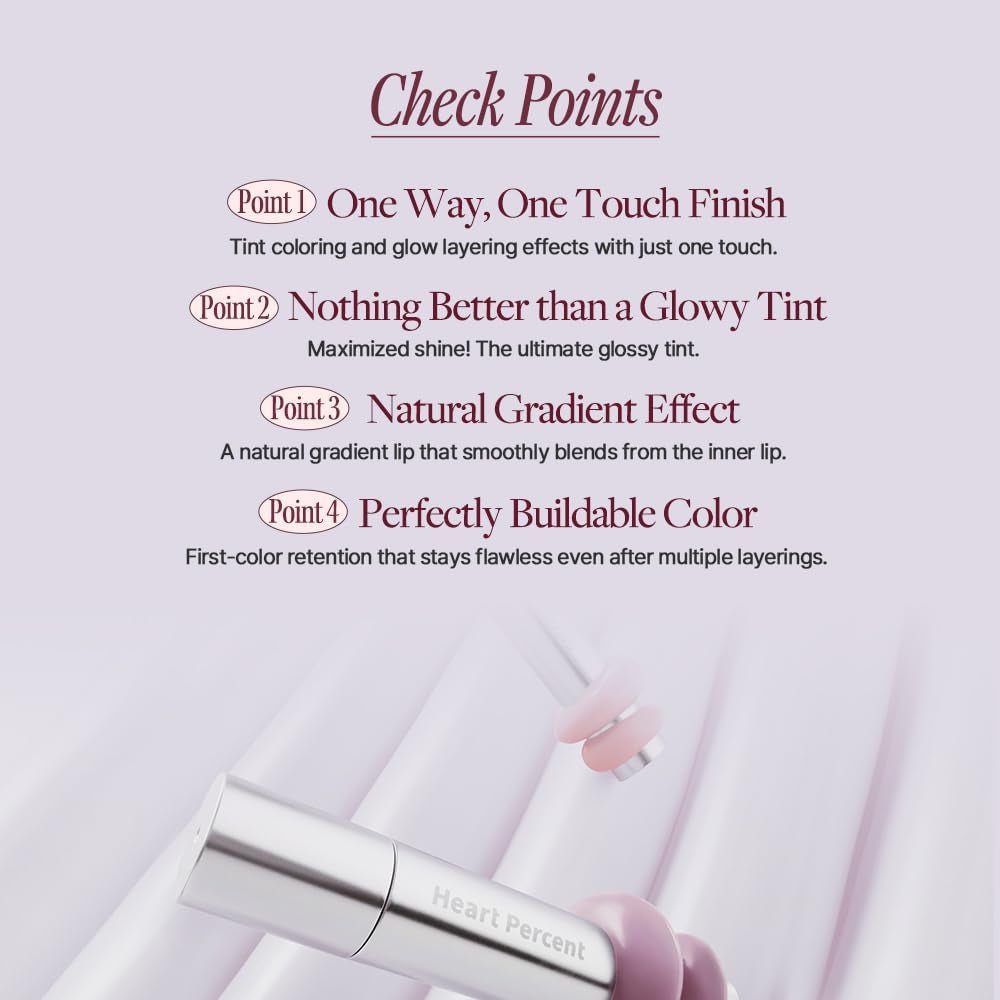 Dote on Mood One Way Glowy Tint, Glass-Like High Shine Glossy Finish W/Long-Lasting Luminous Color Lip Stain for Glowy Look, #05. Rosy Bomb