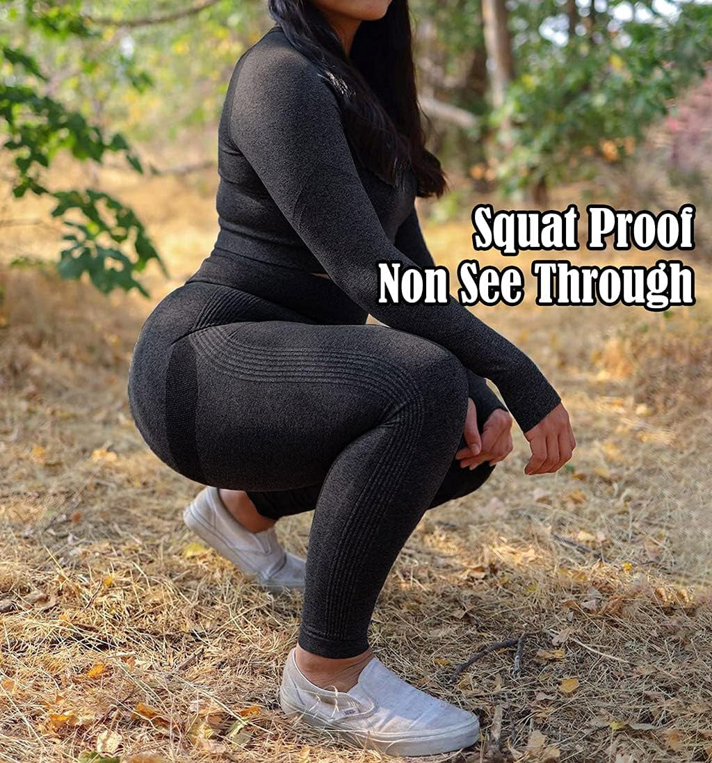 Women'S High Waist Workout Seamless Scrunch Booty Leggings Butt Lift Gym Fitness Girl Sport Active Yoga Pants
