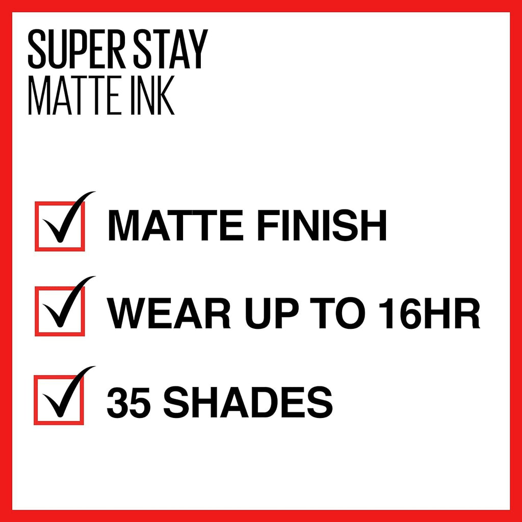 Maybelline New York Superstay Matte Ink Liquid Lipstick, Dreamer, 0.17 Ounce