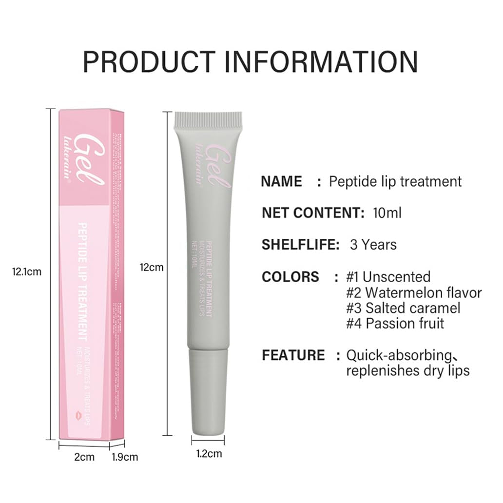 Lip Gel Petitfour Lip Treatment, Hydrating & Moisturizing Lip Care for Soft, Smooth Lips, Natural Gloss Finish, Fruit-Flavored Lip Mask & Glowy Balm for Dry, Chapped Lips (10Ml, 04#Passionfruit)