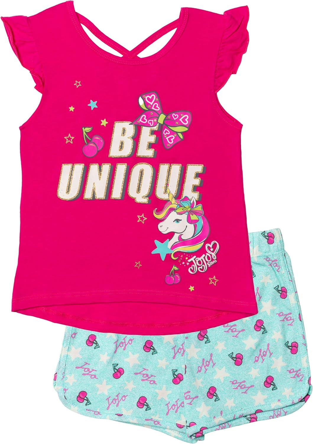 4 Piece Outfit Set: T-Shirt Legging Shorts