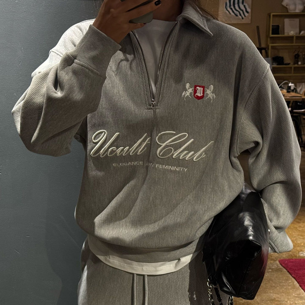 Women's Letter Embroidered Pullover Top