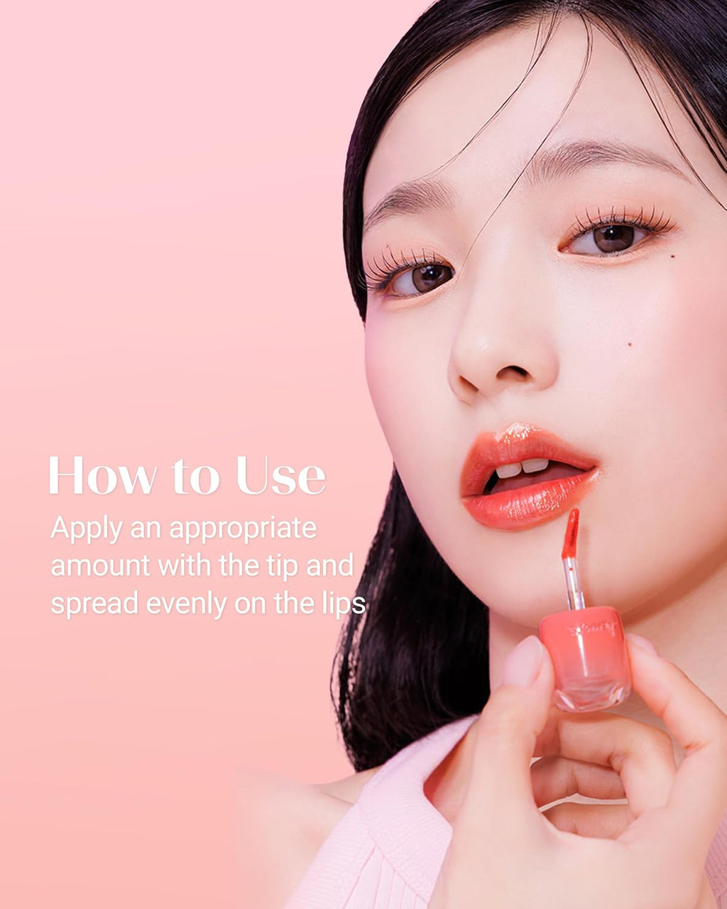 Saemmy'S Ade Shot Tint - Korean Lip Titnt, Water Gel Lip Stain with Plump Glowy Moisturizing Finish, Buildable Radiant Gloss, Long-Lasting Comfort, 0.1 Fl.Oz. (05 Rose Hibiscus)