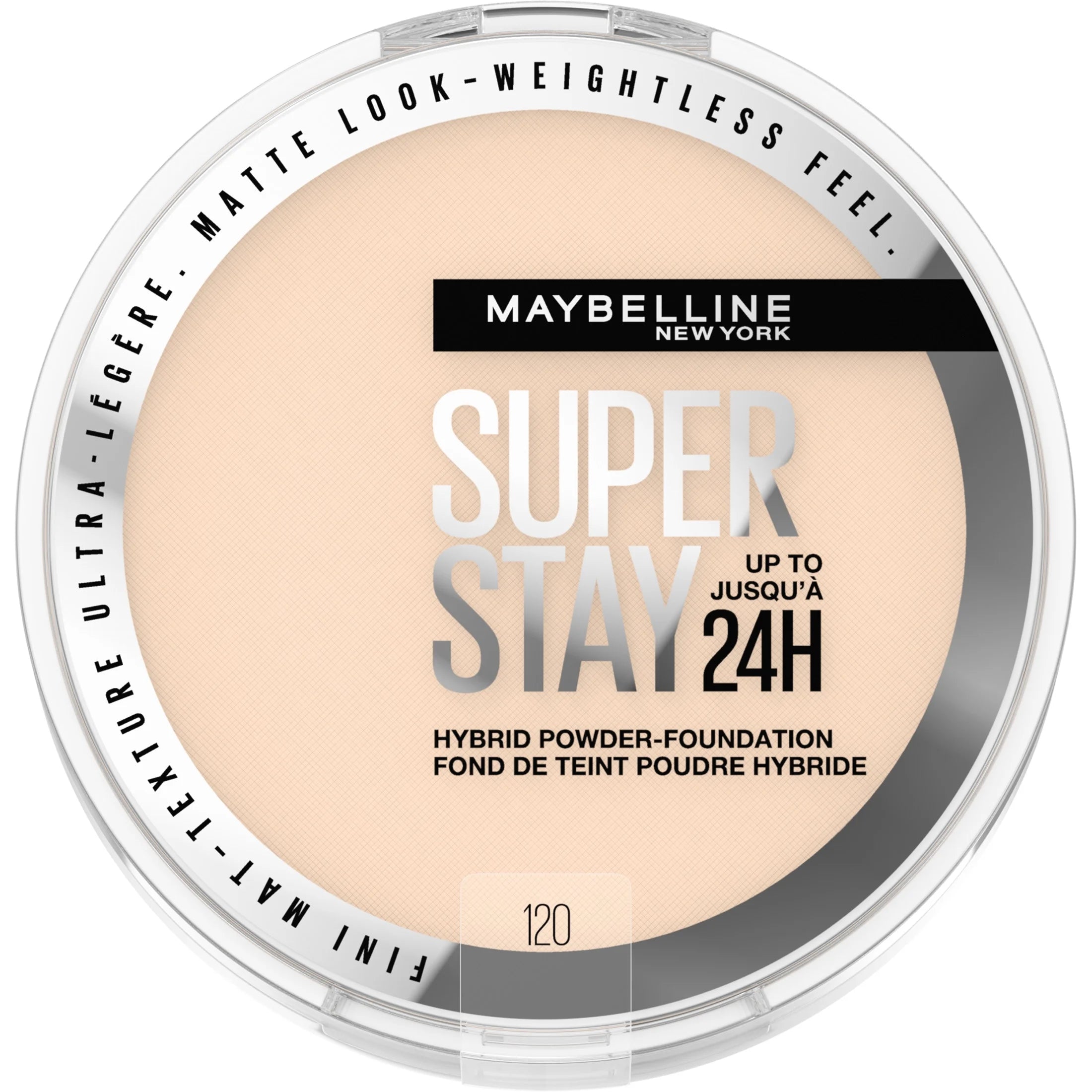 Super Stay Powder Foundation Makeup, Soft Matte Finish, 120, 0.21 Oz