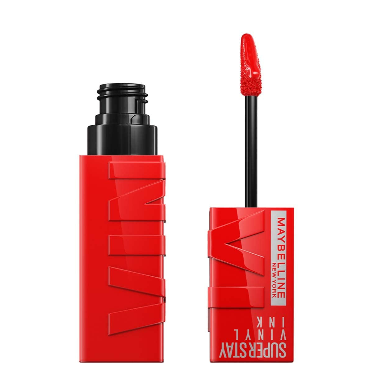 Super Stay Vinyl Ink Longwear No-Budge Liquid Lipcolor Makeup Bundle with Red-Hot 0.14 Fl Oz and Witty 0.14 Fl Oz