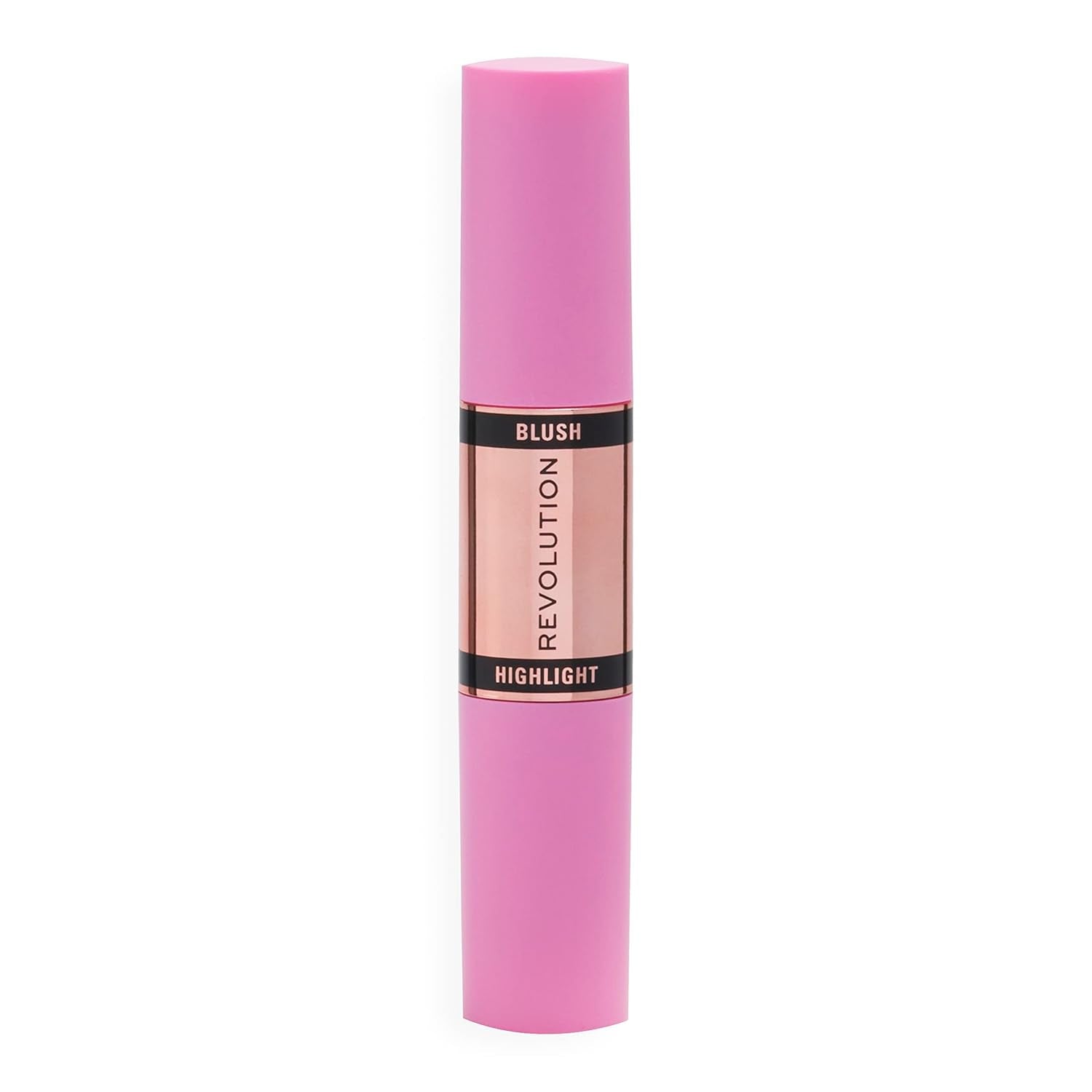 Revolution, Blush & Highlight Stick, Dual Ended, Highly Pigmented, Blendable Formula, Flushing Pink, 2 X 0.15 Oz.