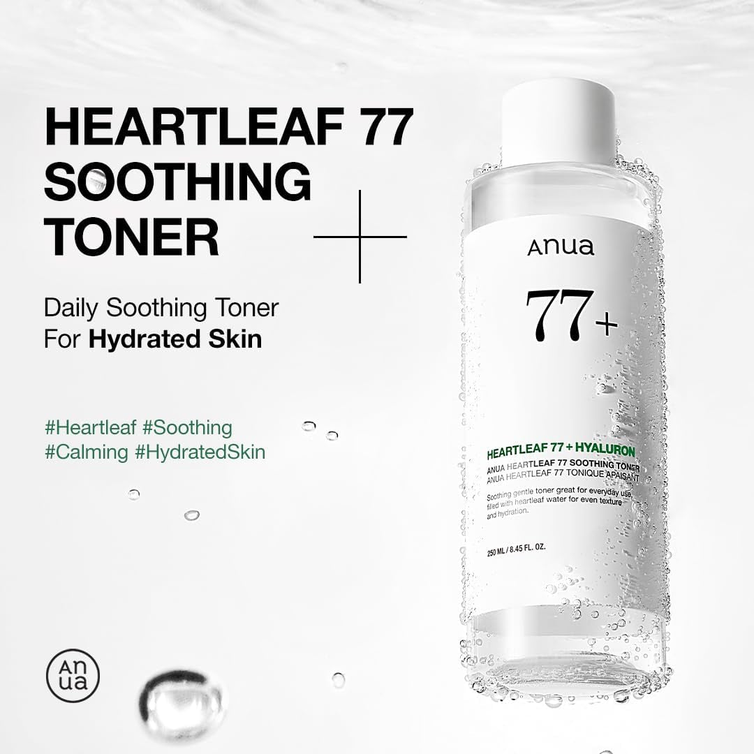 Heartleaf 77 Soothing Toner I Ph 5.5 Trouble Care, Calming Skin, Refreshing, Hydrating, Purifying, Cruelty Free, Vegan,(250Ml / 8.45 Fl.Oz.)