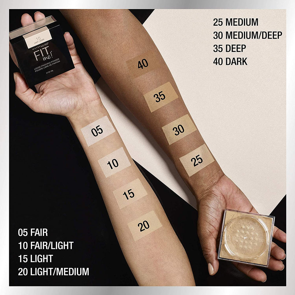 Fit Me Loose Setting Powder, Face Powder Makeup & Finishing Powder, Fair, 1 Count