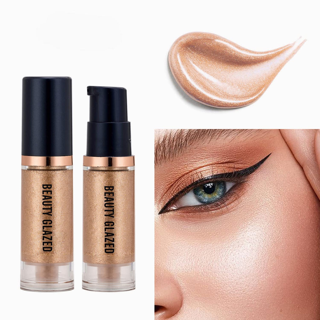 Liquid Highlighter Liquid Illuminator Non Stick Face Brightens & Shades Long Lasting & Smooth Gliding Face Illuminator Makeup (04)