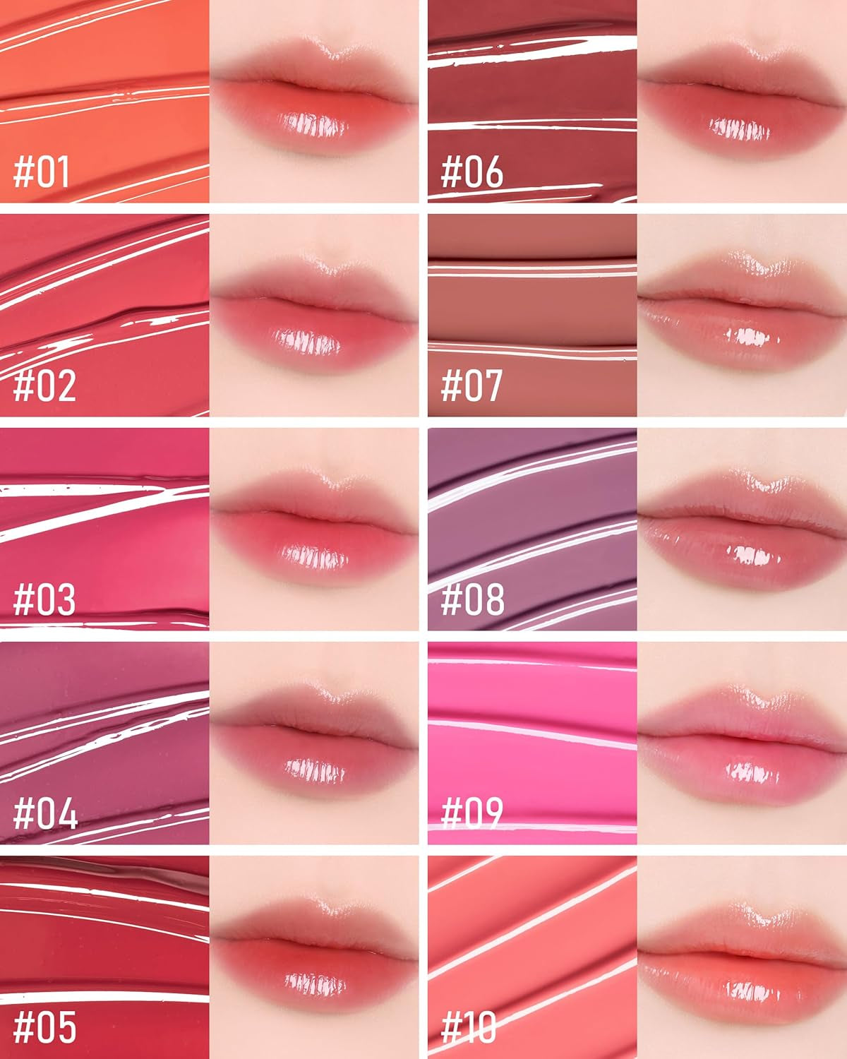 Saemmy'S Ade Shot Tint - Korean Lip Titnt, Water Gel Lip Stain with Plump Glowy Moisturizing Finish, Buildable Radiant Gloss, Long-Lasting Comfort, 0.1 Fl.Oz. (06 Apple Cinnamon)