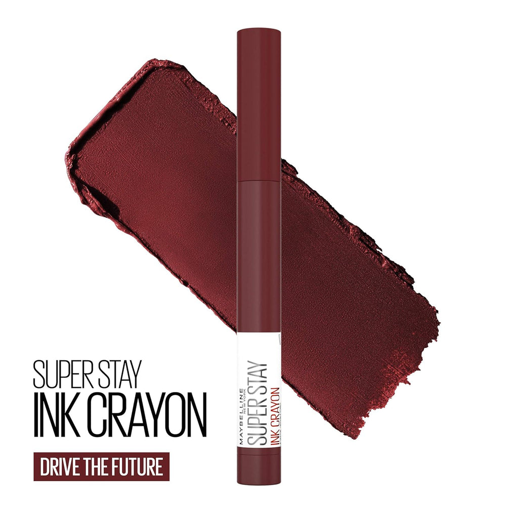 New York  Super Stay Ink Crayon Matte Longwear Lipstick Makeup, Drive the Future, 0.04 Ounce ., 165 Drive the Future, 0.04 Ounces (Pack of 2)