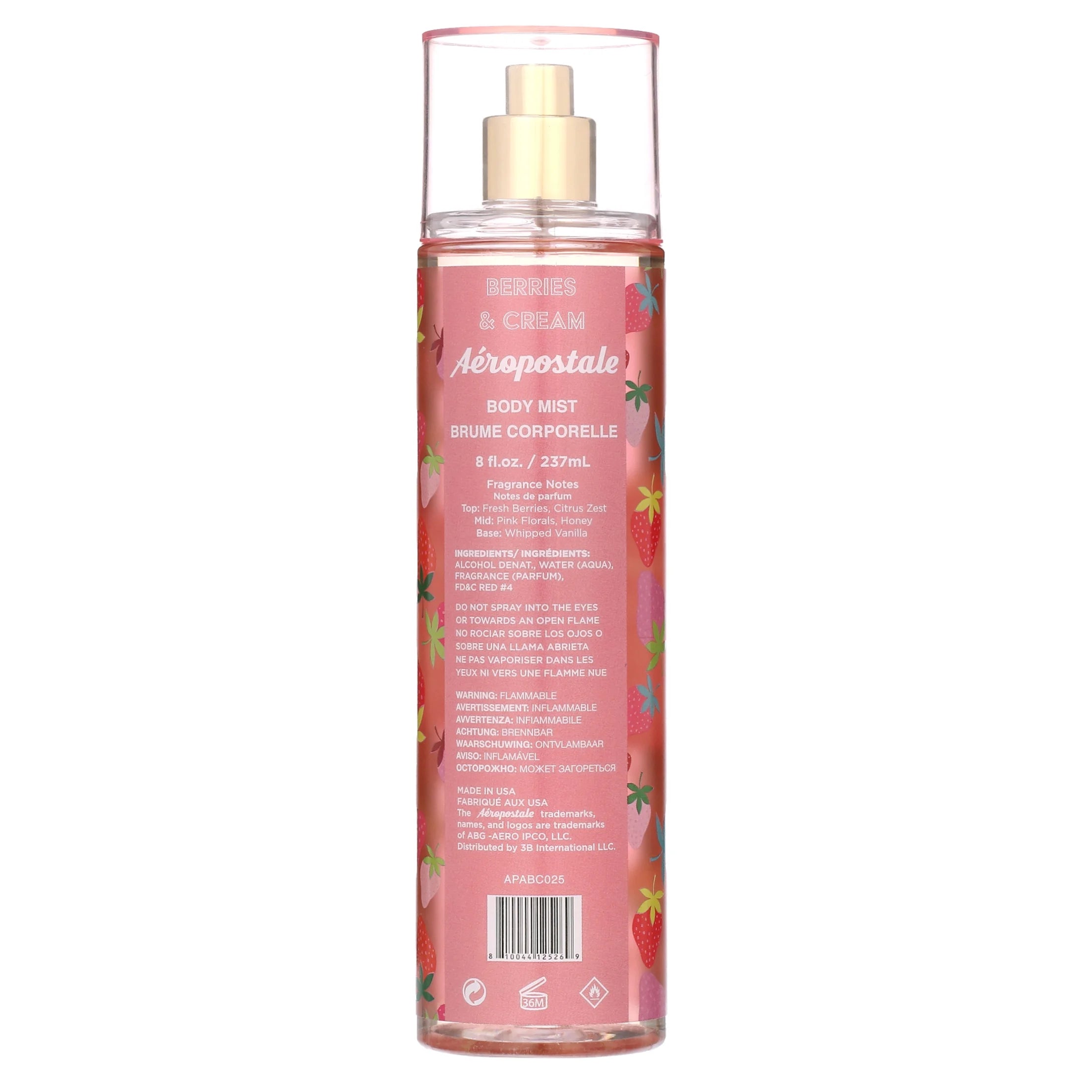 Berries & Cream Body Mist for Women