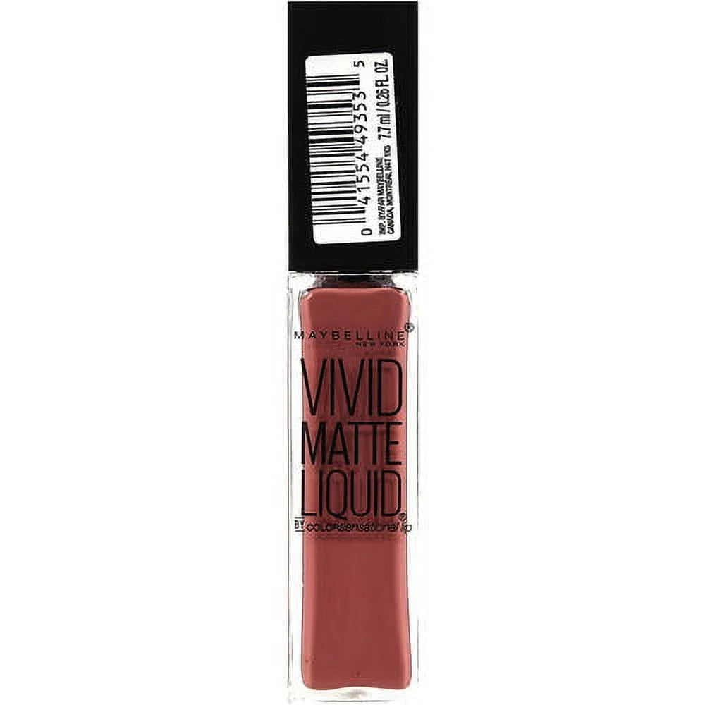 Color Sensational Vivid Matte Liquid Lipstick, Grey Envy, 0.26 Fl Oz