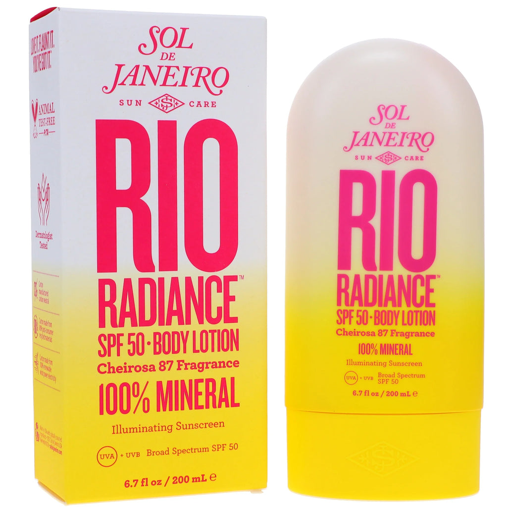 Rio Radiance SPF 50 Body Lotion Cheirosa 87 Fragrance 6.7 Oz
