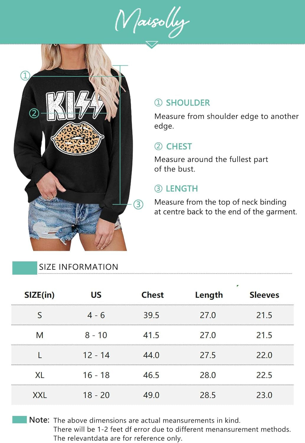Crewneck Sweatshirts for Women Casual Graphic Shirts Warm Leopard Lips Print Pullover Tops Kiss Lip L