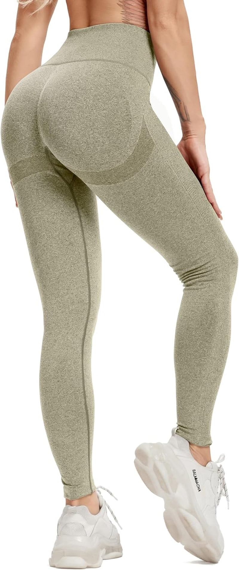 Women'S High Waist Workout Seamless Scrunch Booty Leggings Butt Lift Gym Fitness Girl Sport Active Yoga Pants