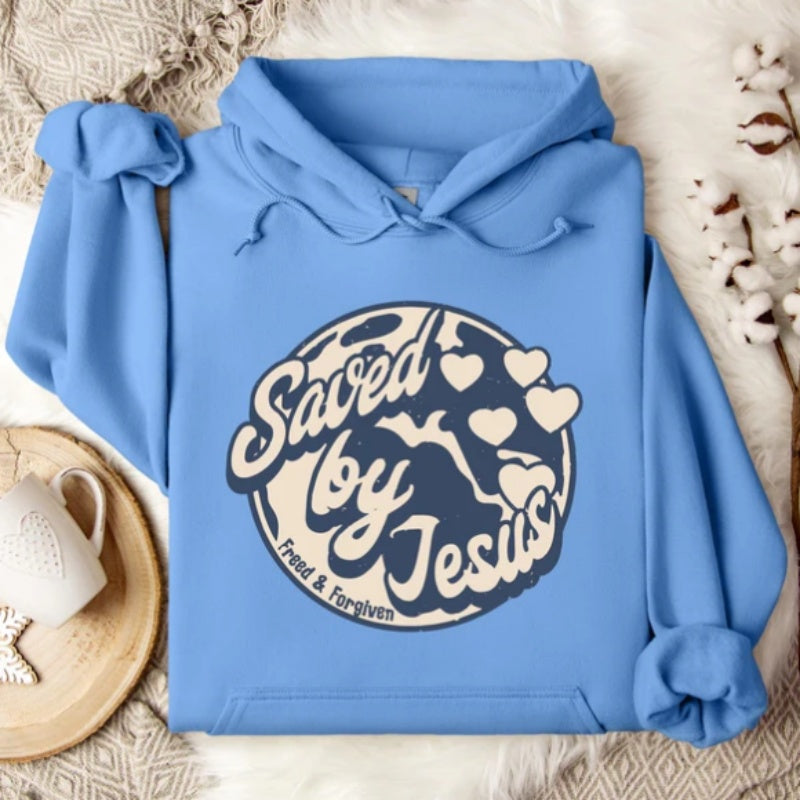 Loose Casual Printed Hood Long-sleeved Sweater
