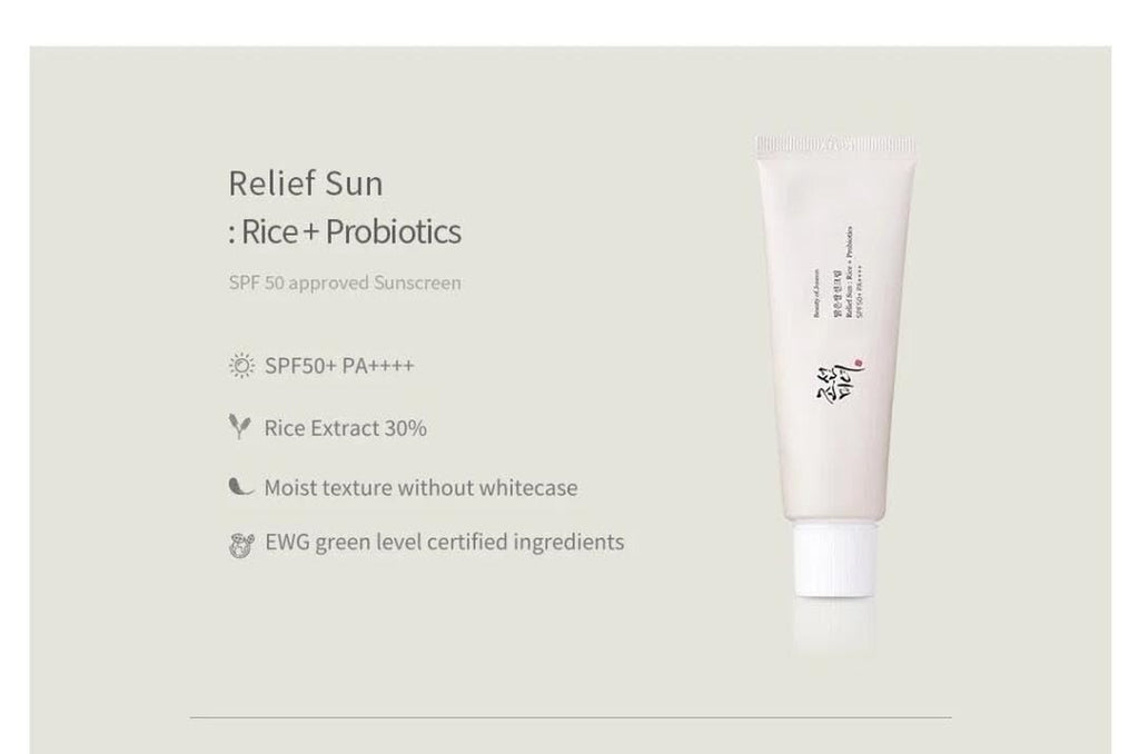 Beauty Joseon Relief Sun: Rice + Probiotics Set(Pack of 2, 50ML Each) FREE SHIP