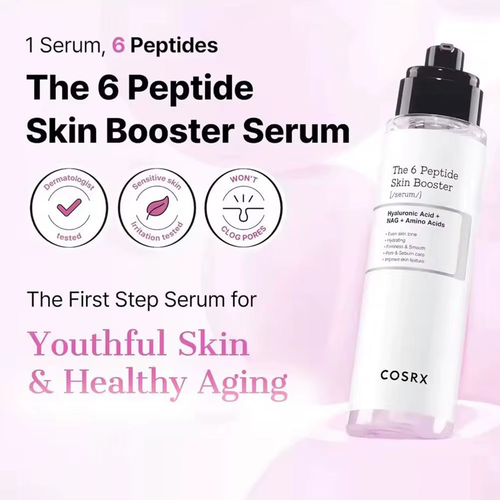 COSRX the 6 Peptide Skin Booster Serum Hyaluronic Acid NAG Amino Acids Even Skin Tone Hydrating Essence Original Toner Face Care