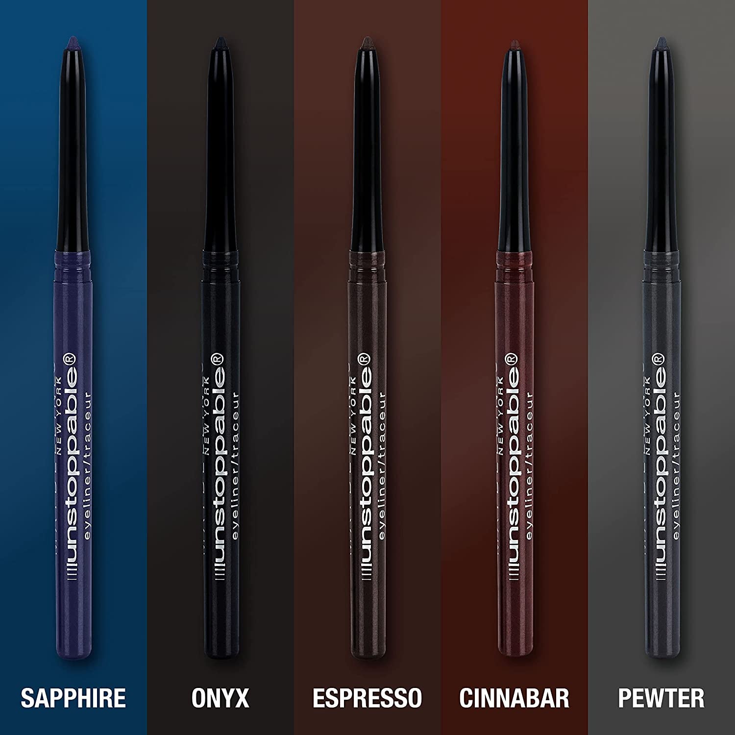 Unstoppable Waterproof Mechanical Brown Eyeliner Pencil, Easy to Apply, Smooth Glide, up to 24 Hour Wear, Espresso