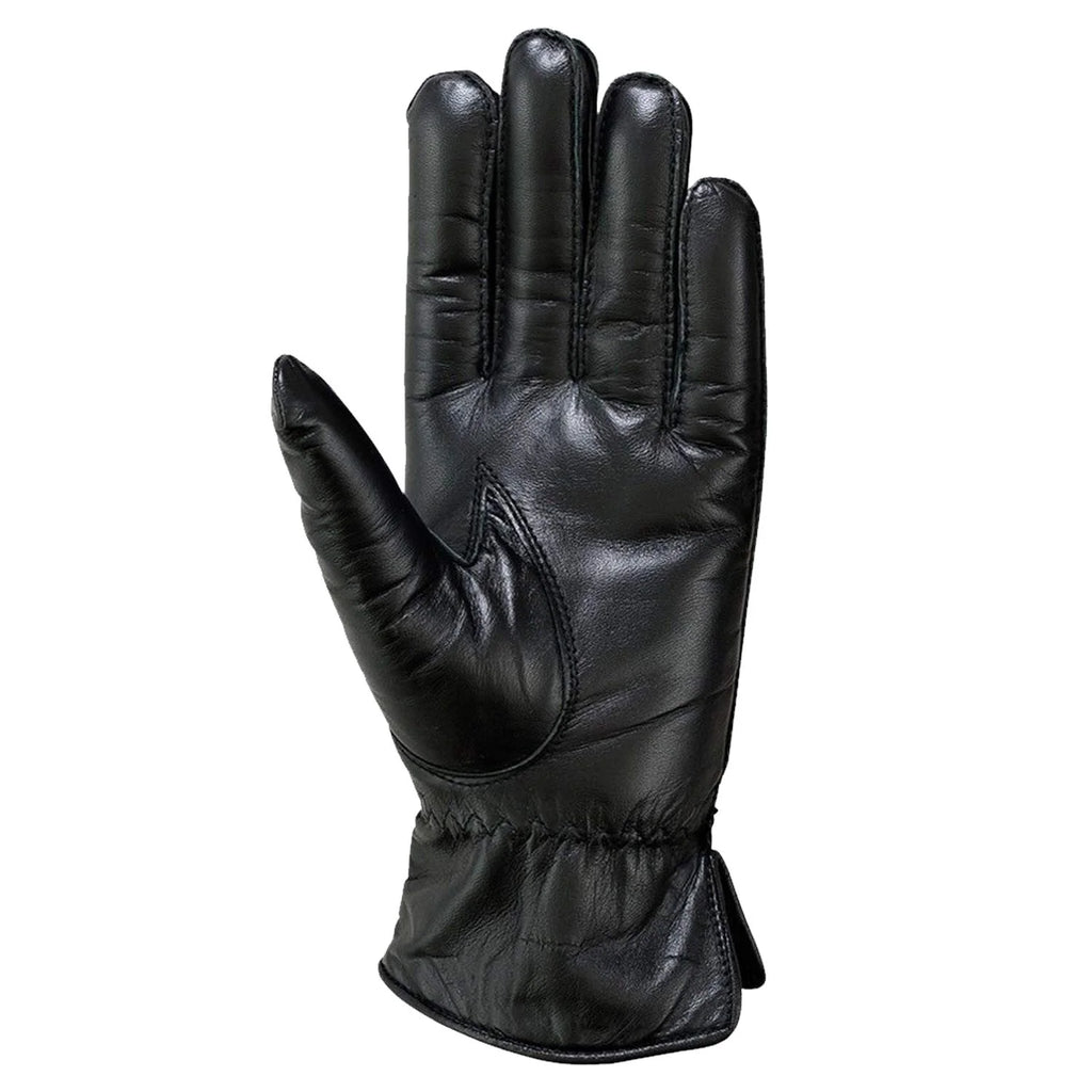 Women'S Insulated Durable Leather Thermal Winter Gloves, Black, L
