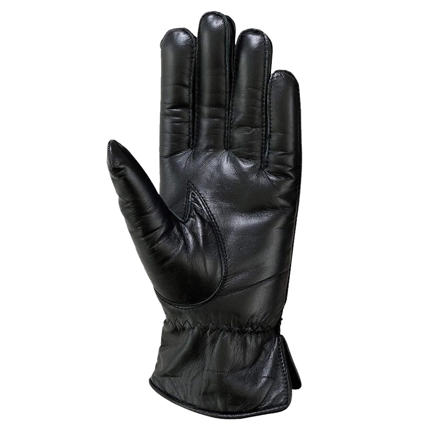 Women'S Insulated Durable Leather Thermal Winter Gloves, Black, L
