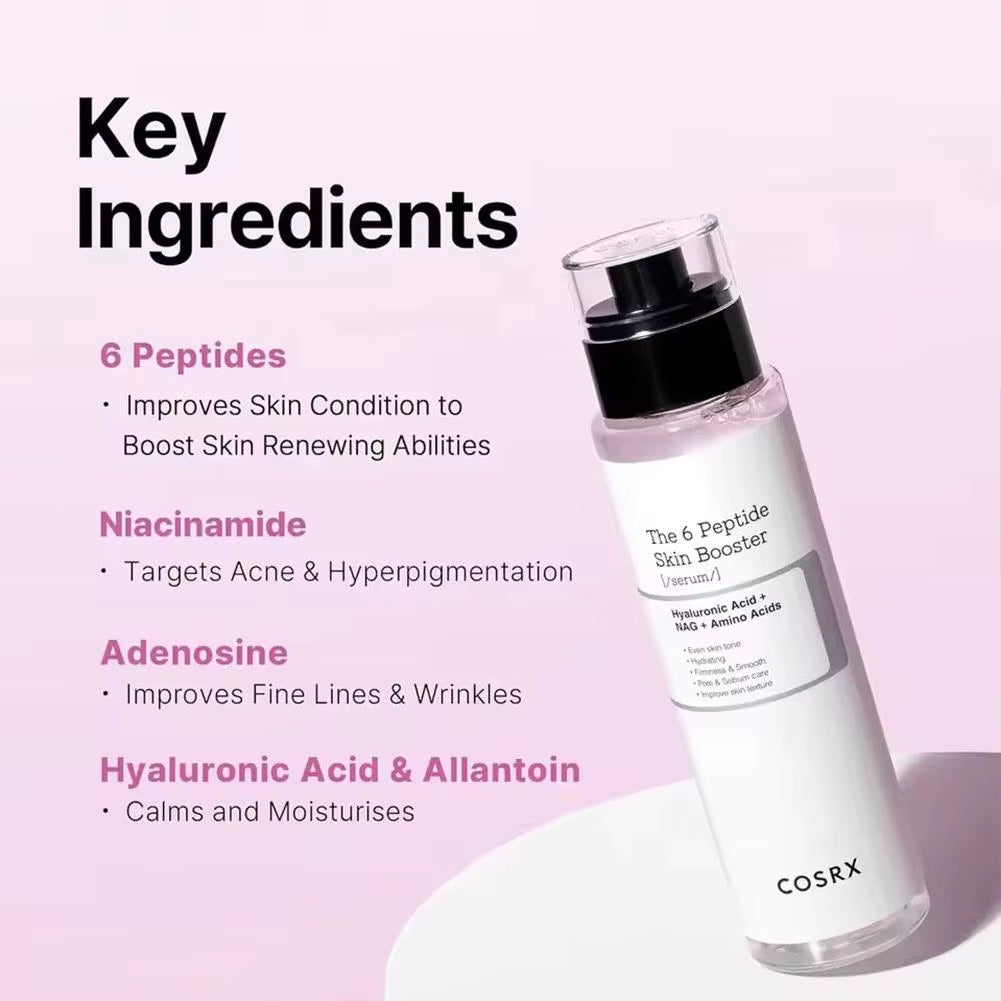 COSRX the 6 Peptide Skin Booster Serum Hyaluronic Acid NAG Amino Acids Even Skin Tone Hydrating Essence Original Toner Face Care