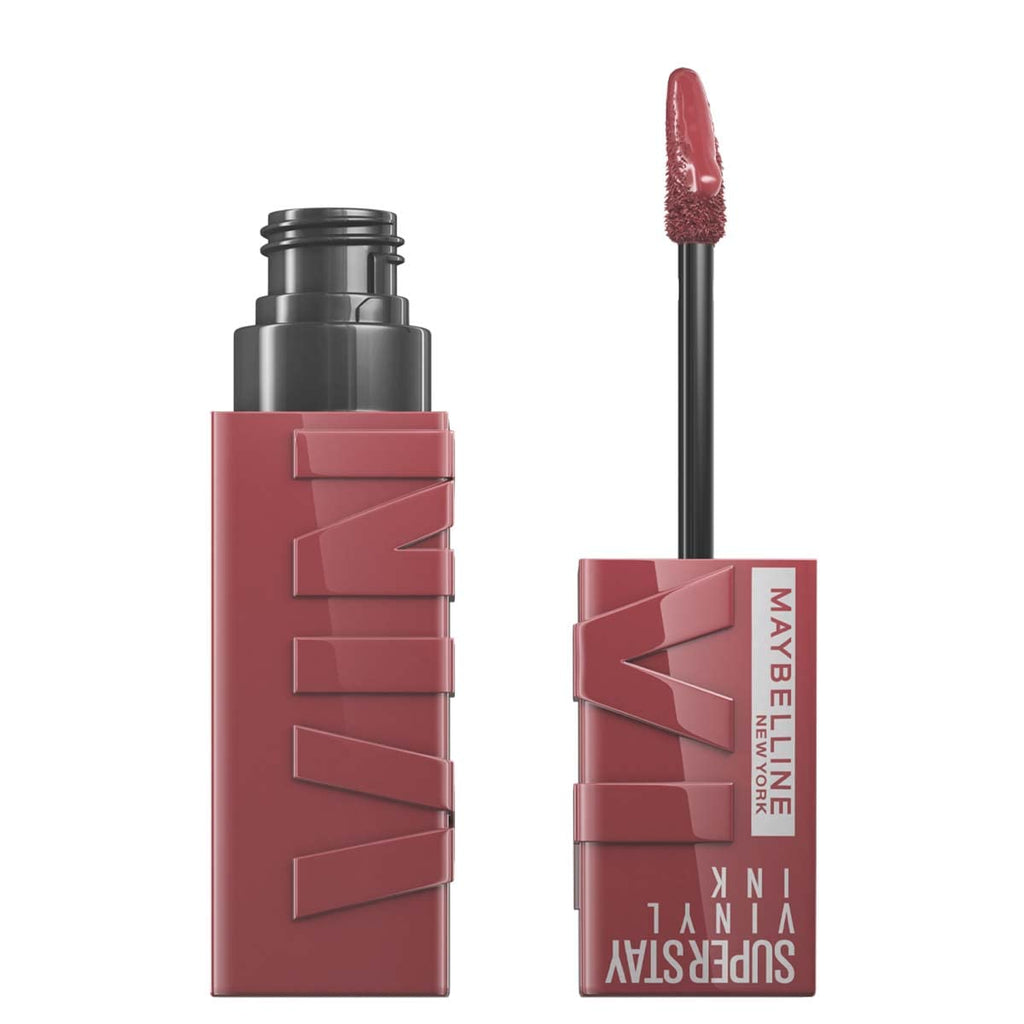Super Stay Vinyl Ink Longwear No-Budge Liquid Lipcolor Makeup Bundle with Red-Hot 0.14 Fl Oz and Witty 0.14 Fl Oz