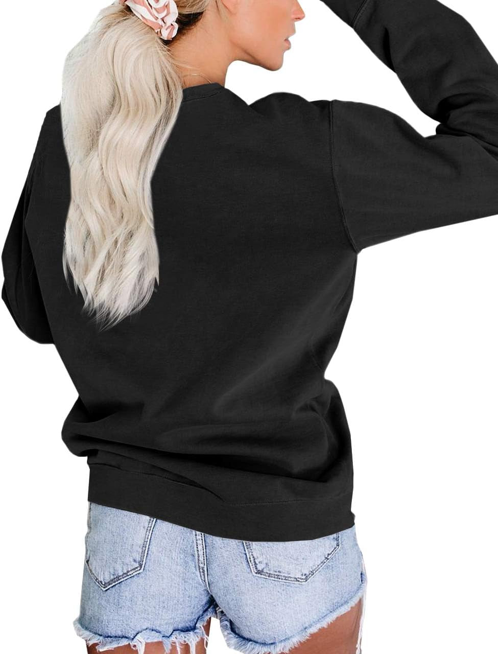 Crewneck Sweatshirts for Women Casual Graphic Shirts Warm Leopard Lips Print Pullover Tops Kiss Lip L