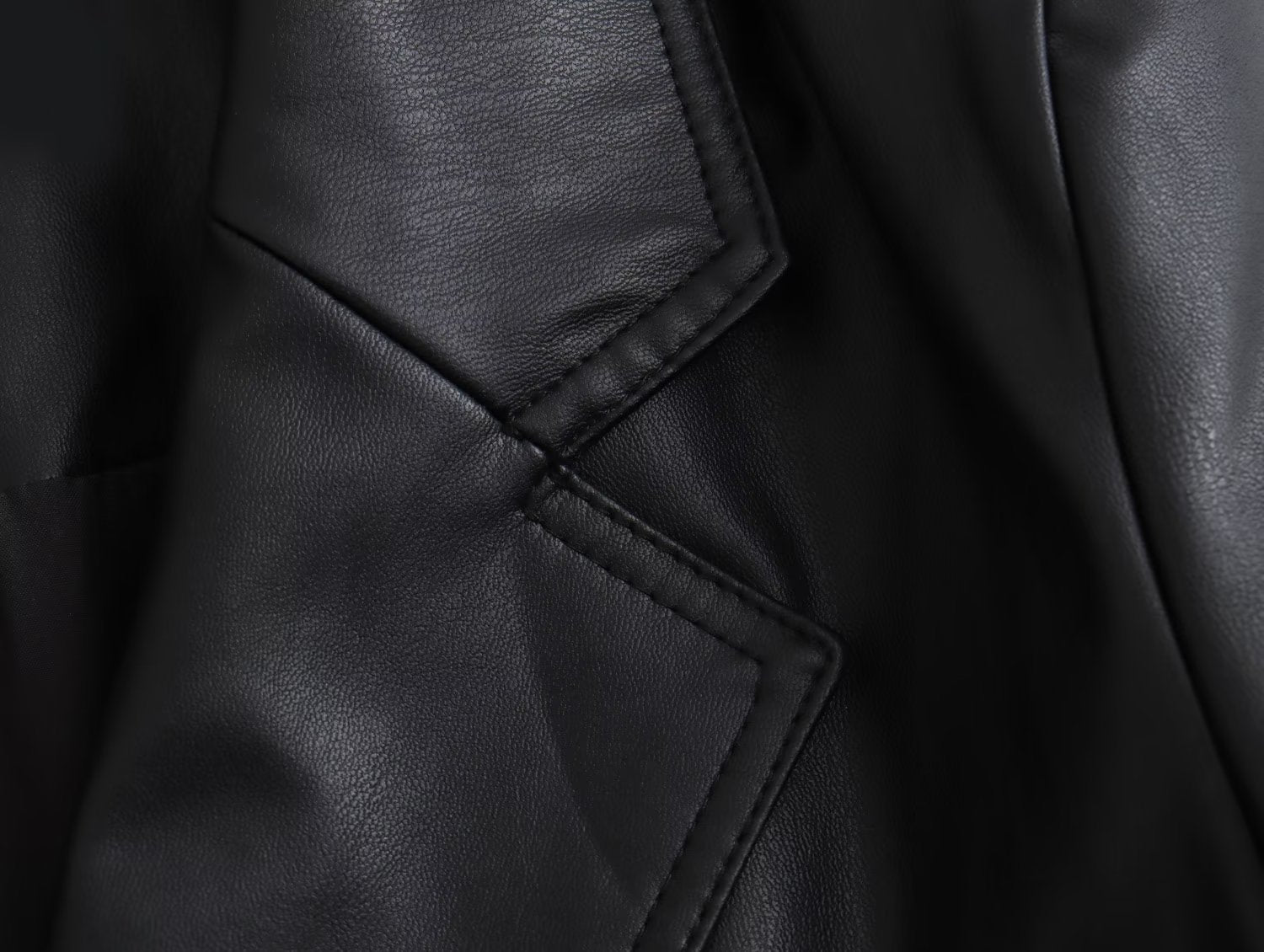 Autumn and Winter New Women'S Clothing Loose Fashion Casual Imitation Leather Coat