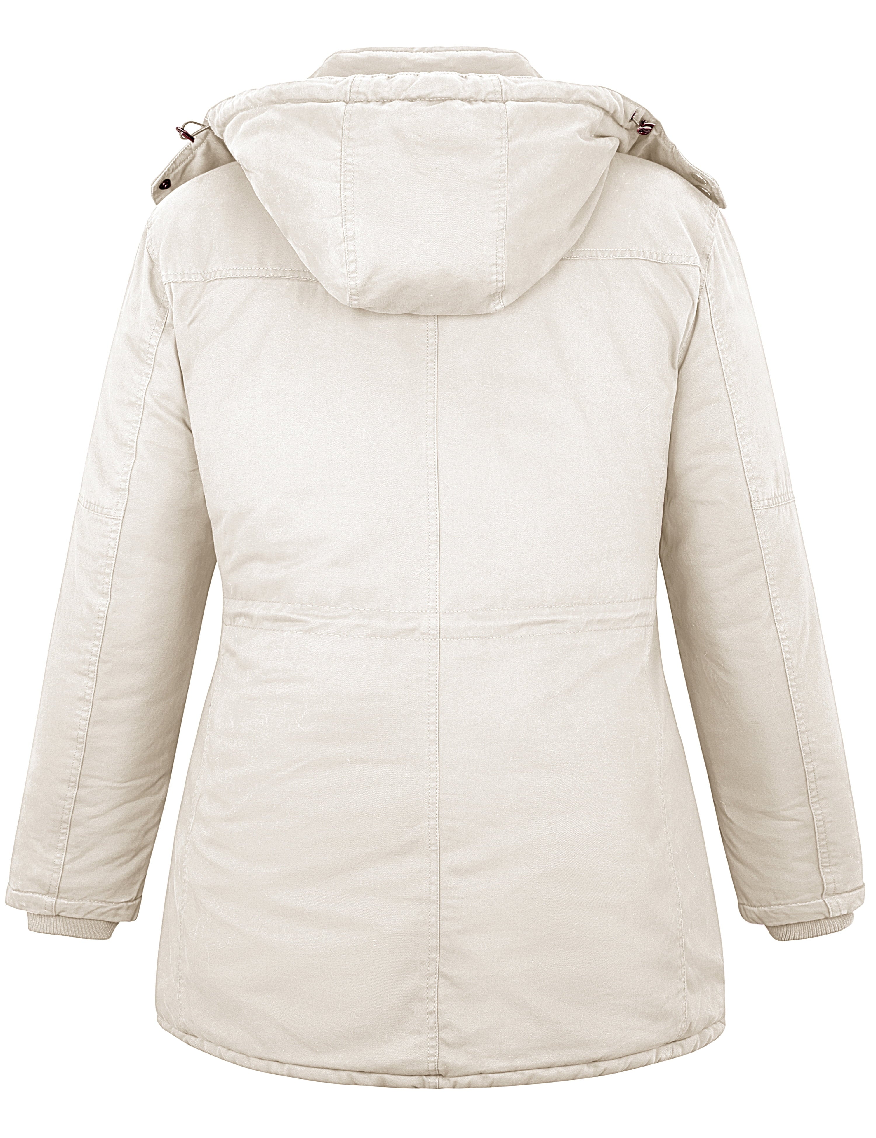 Women'S plus Size Winter Coat Warm Puffer Coat Jacket Winter Jacket Beige 4X