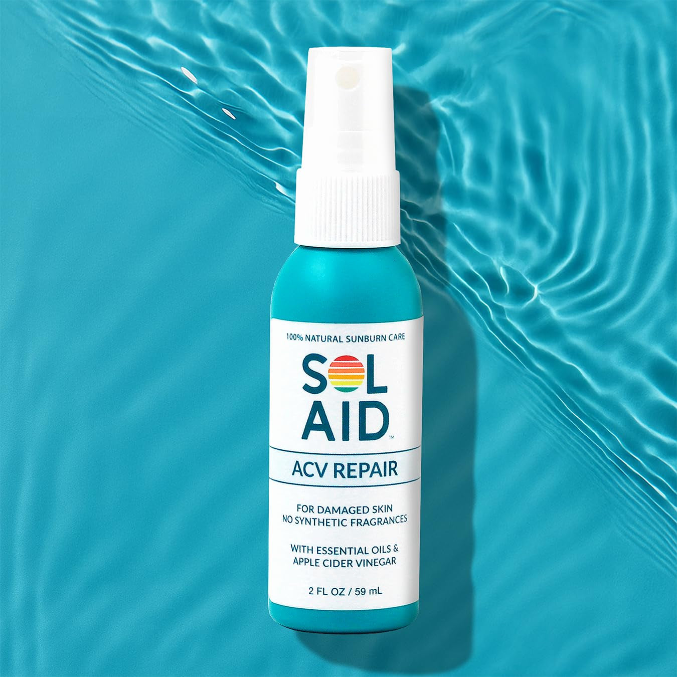 Sol Aid ACV Repair – 100% Natural after Sun Nourishing Mist (2 Fl Oz)