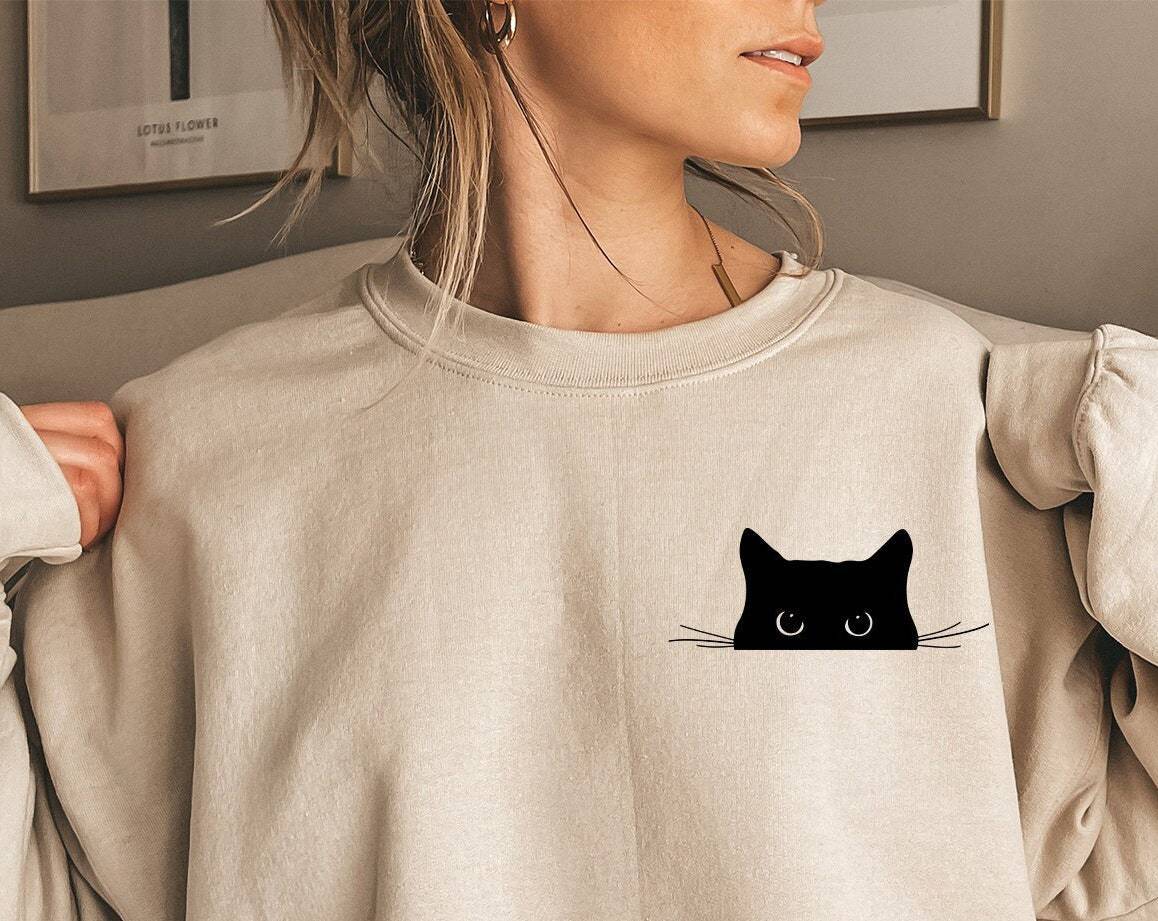 Women's Retro Casual Printed Crew Neck Sweatshirt