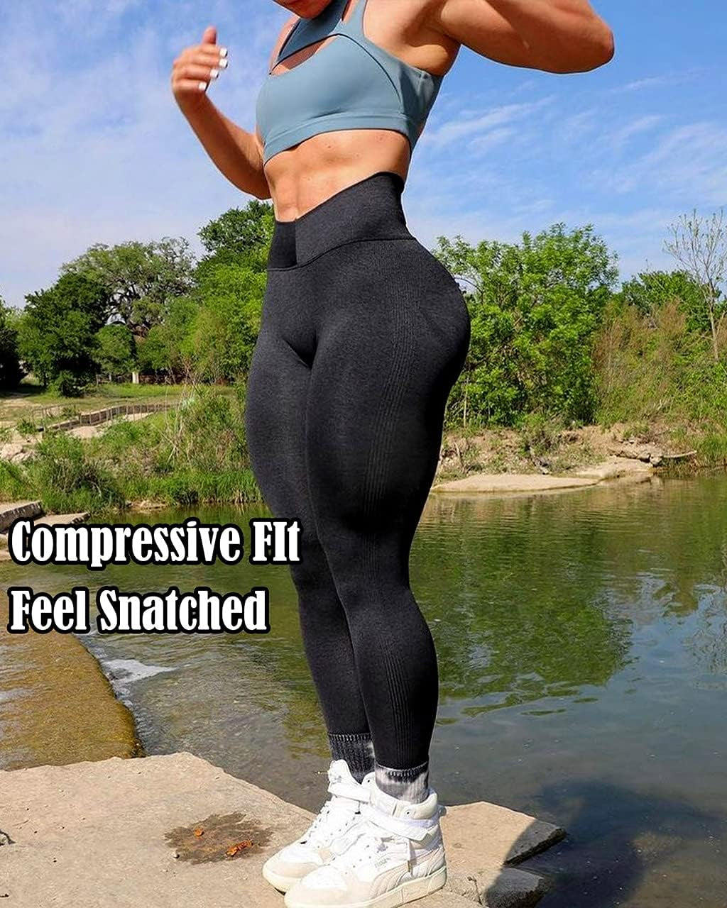 Women'S High Waist Workout Seamless Scrunch Booty Leggings Butt Lift Gym Fitness Girl Sport Active Yoga Pants