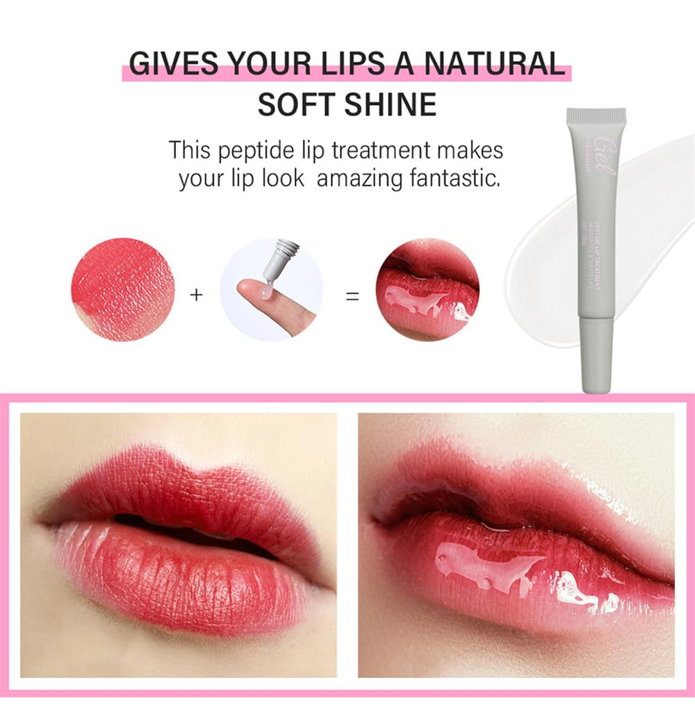 Lip Gel Petitfour Lip Treatment, Hydrating & Moisturizing Lip Care for Soft, Smooth Lips, Natural Gloss Finish, Fruit-Flavored Lip Mask & Glowy Balm for Dry, Chapped Lips (10Ml, 04#Passionfruit)