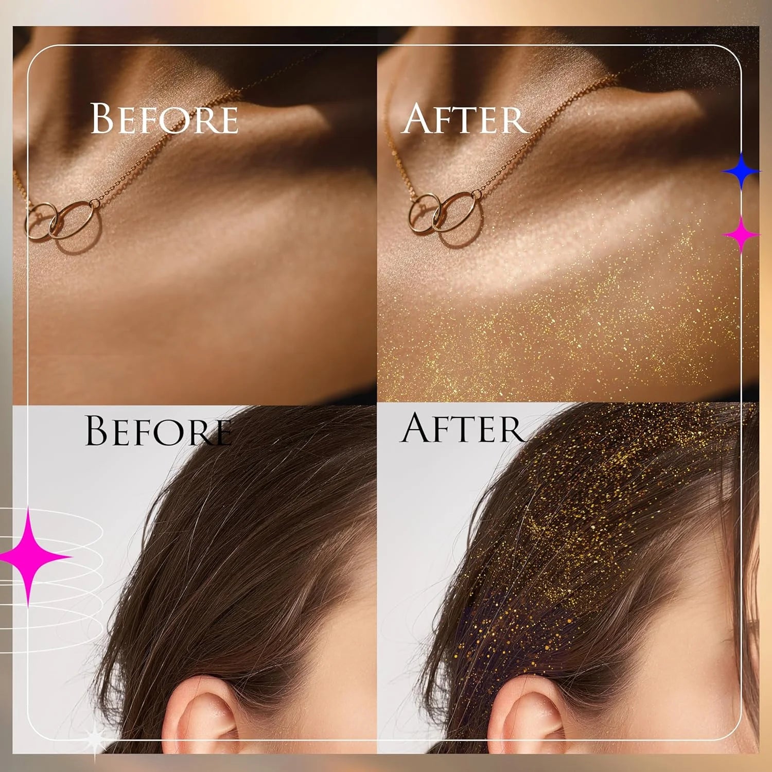 EBIN Secret of Pharaoh Egyptian Diamond Glitter Mist - Sapphire Blue