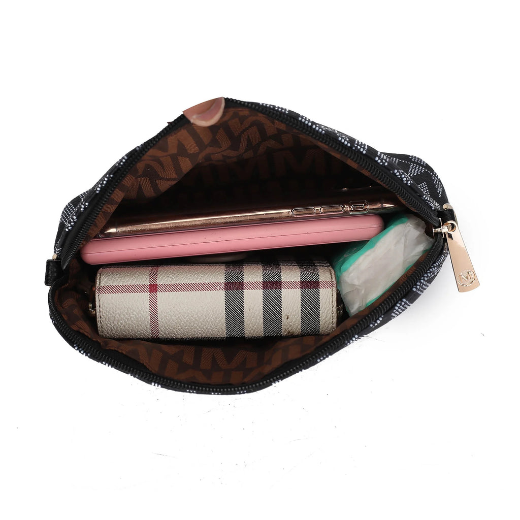 Marimar Women'S Tote Bag with Pouch and Wristlet, Signature 4 Piece Set by Mia K - Grey