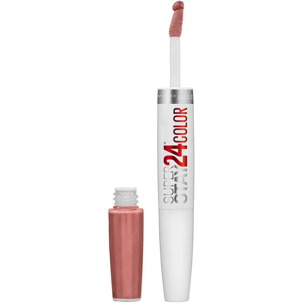 Superstay 24 2-Step Liquid Lipstick Makeup, Committed Coral, 1 Kit