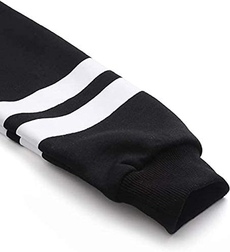 Teen Girls Hooded Sweatshirt Trendy Womens Long Sleeve Cute Graphic Hoodies Pullover Tops (Large, Black)