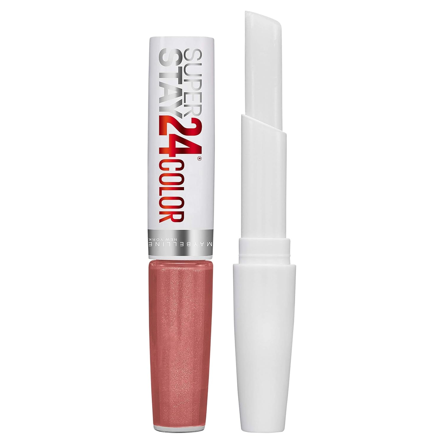 Superstay 24 2-Step Liquid Lipstick Makeup, Committed Coral, 1 Kit