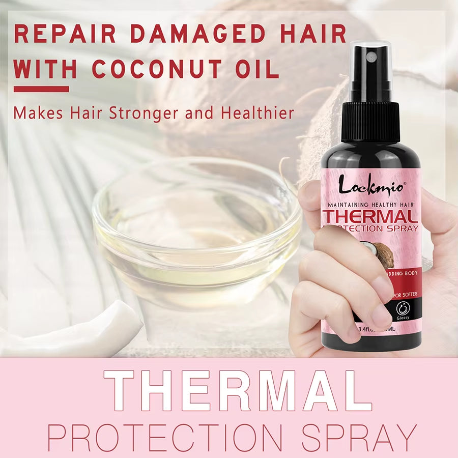 Thermal Protection Spray for Hair – Heat & UV Defense, Moisturizing Hair Care for Women