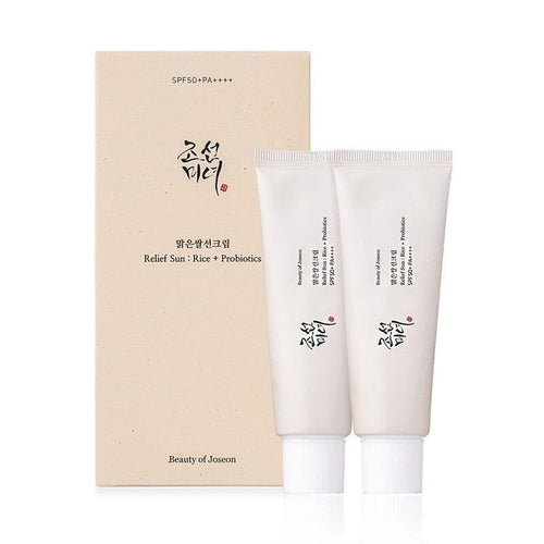Beauty Joseon Relief Sun: Rice + Probiotics Set(Pack of 2, 50ML Each) FREE SHIP