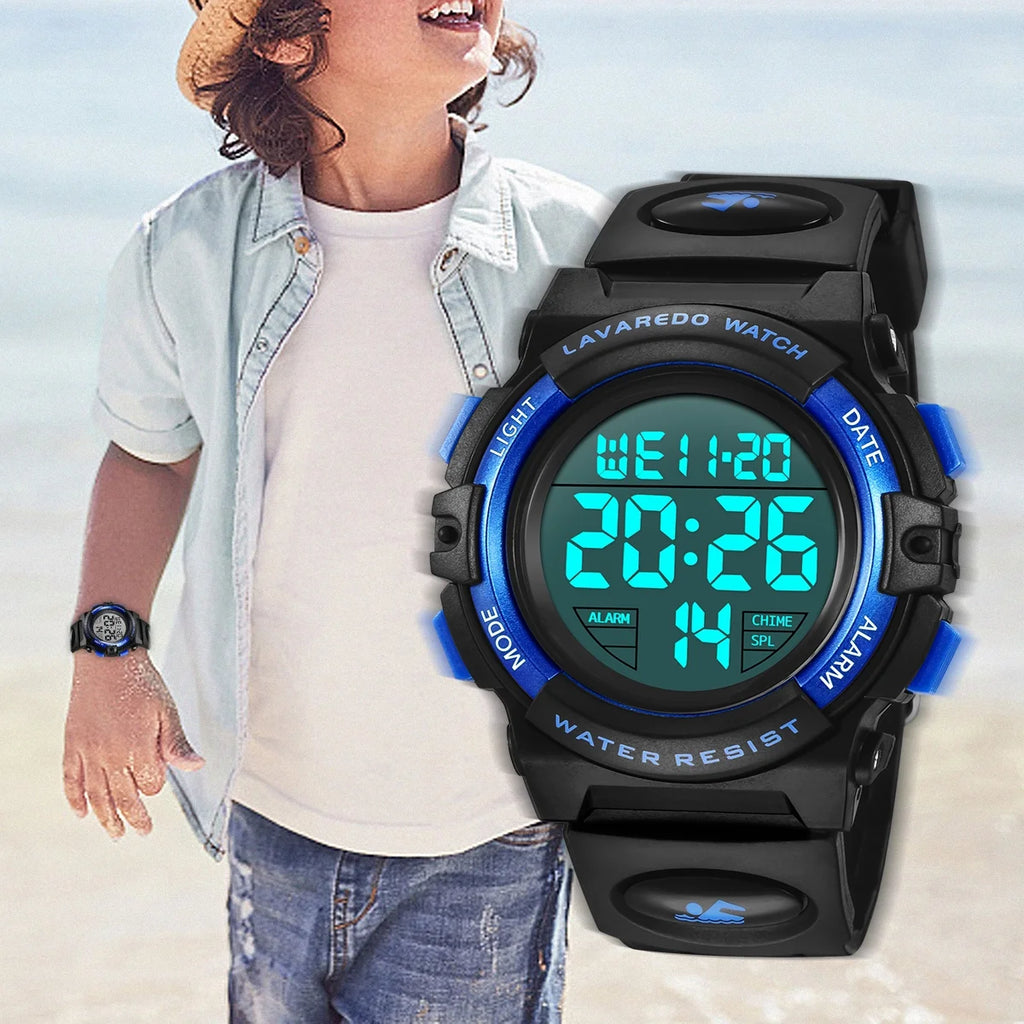 Kids Digital Sports Watch for Age 4-15 Waterproof Watches with Alarm Stopwatch Wrist Watches for Boys Girls Birthday Chriatmas Gift for Kids